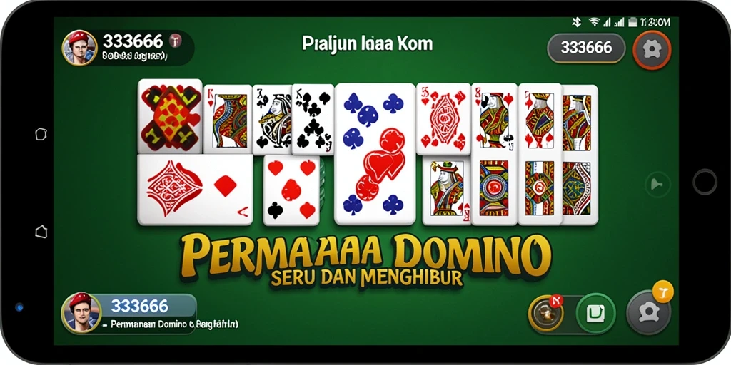 Tampilan gameplay seru dalam permainan Domino.