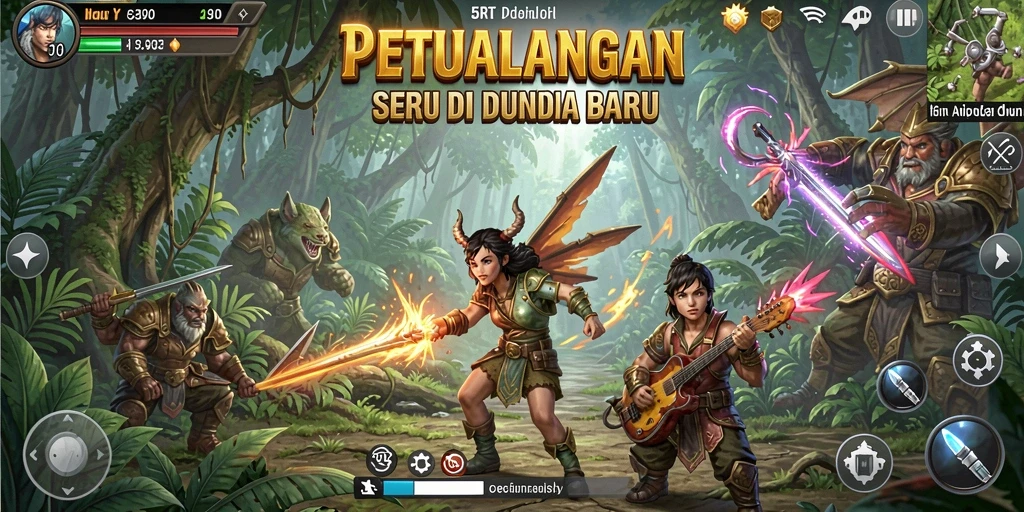 Tampilan gameplay 5RT yang menakjubkan dan penuh tantangan.