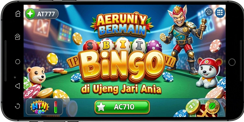 Tampilan gameplay Bingo yang menarik dan seru di AT777.