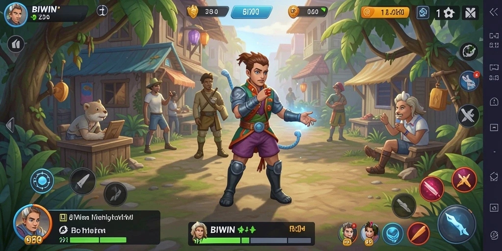 Tampilan screenshot BIWIN yang menampilkan aksen gameplay Simulation.