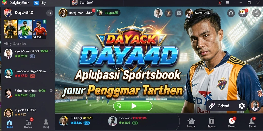 Tampilan gameplay Sportsbook DAYA4D yang seru dan menarik.