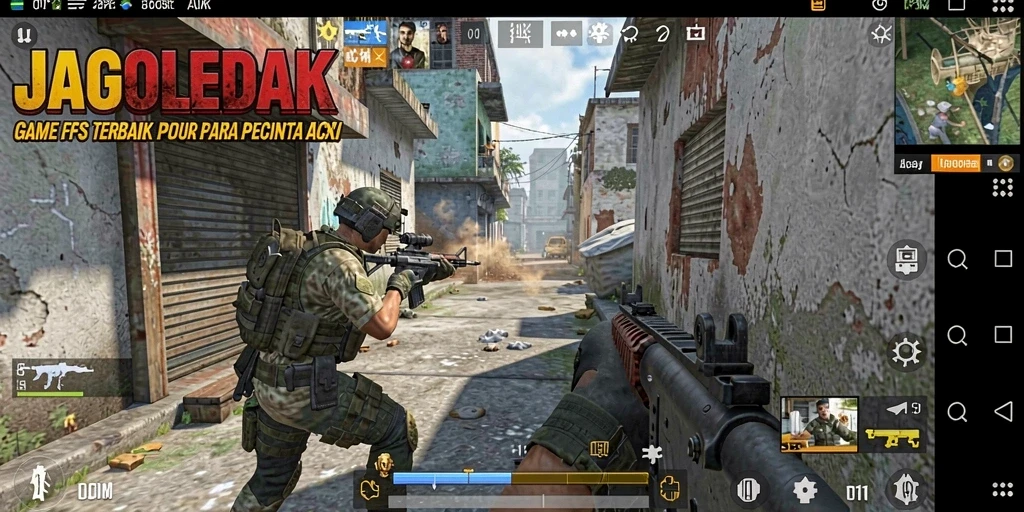 Tampilan gameplay JAGOLEDAK yang penuh aksi dan mendebarkan.