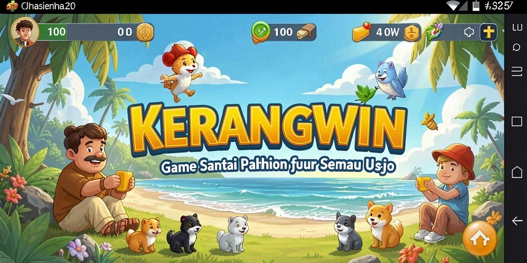 Gameplay KERANGWIN yang menyenangkan dan penuh warna.