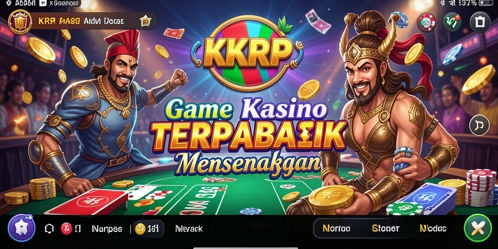 Tampilan gameplay menarik di KKRP dengan beragam jenis permainan Kasino.