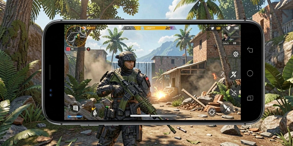 Tangkapan layar gameplay LUSA777 menampilkan aksi pertempuran yang seru dan mendebarkan.