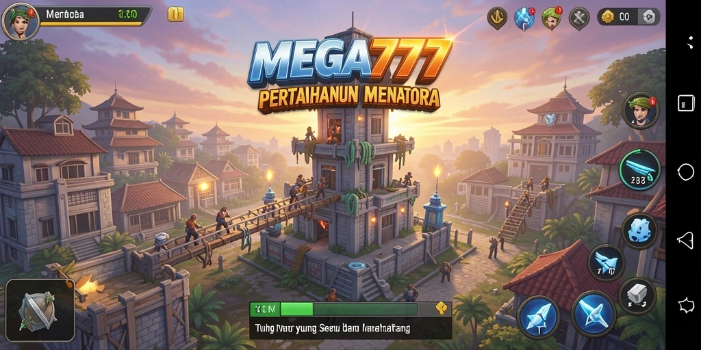 Gameplay menara pertahanan yang seru dan menantang.