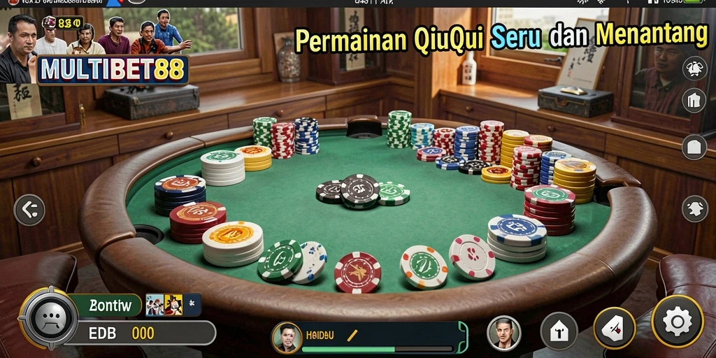 Tampilan menarik permainan QiuQiu di MULTIBET88.