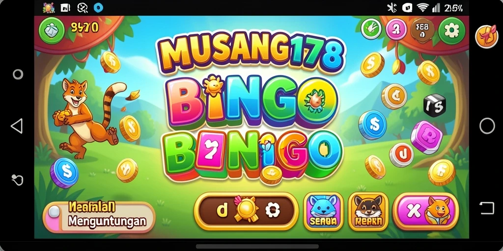 Tampilan seru gameplay Bingo di MUSANG178.