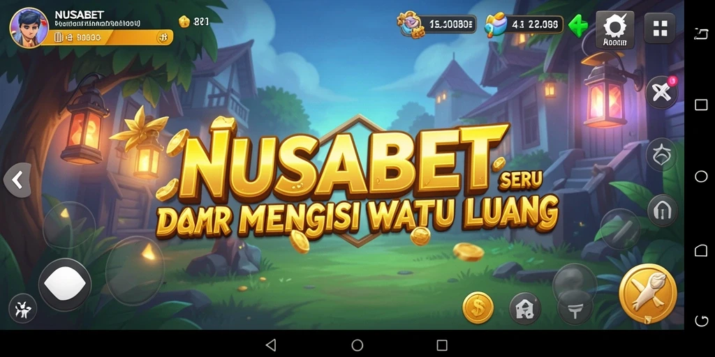 Tampilan screenshot game NUSABET yang menampilkan gameplay Idle.