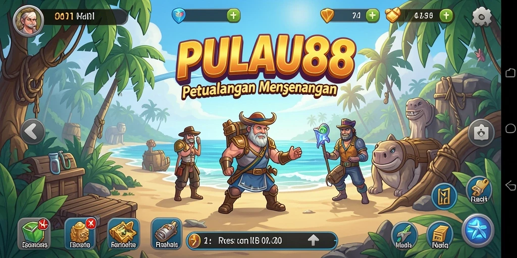Tampilan gameplay menyenangkan pada PULAU88 yang menghadirkan pengalaman Idle.