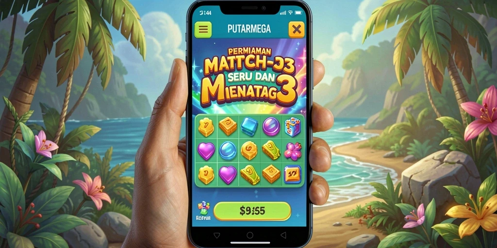 Gameplay menantang PUTARMEGA dengan grafis menarik.