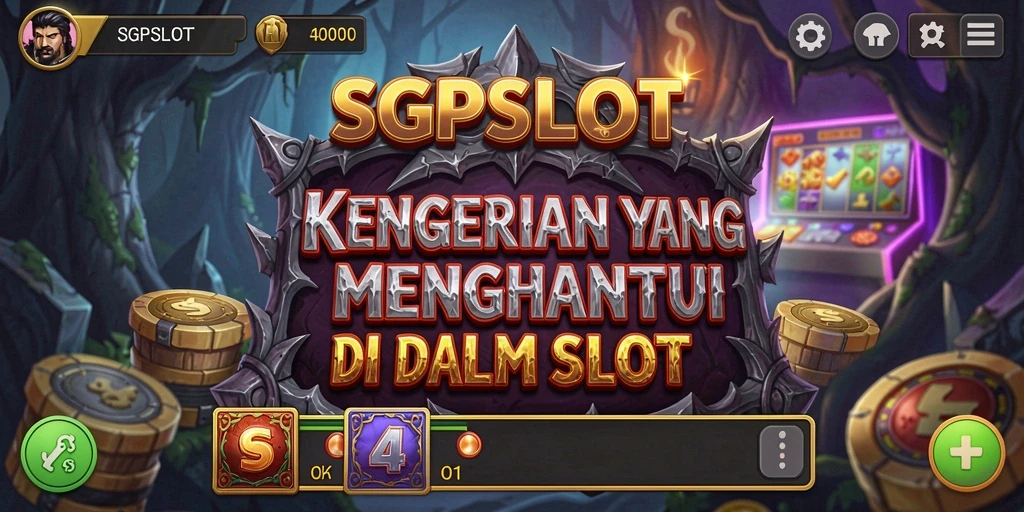 Tampilan menyeramkan dari gameplay SGPSLOT yang menegangkan.