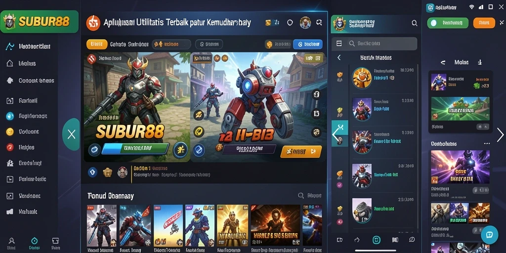 Tampilan antarmuka SUBUR88 yang sederhana dan fungsional