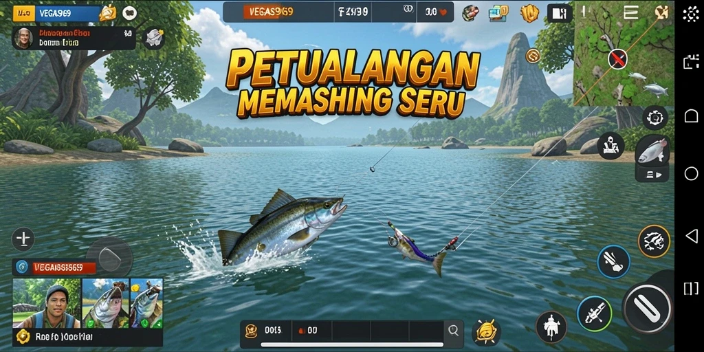 Tangkapan ikan yang mengesankan dalam gameplay VEGAS969.